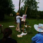 Color theory lecture and demo at Moulin des Chennivieres